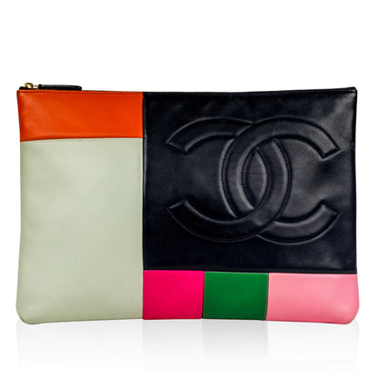 Chanel Luxury Lambskin Black Clutch Style 5