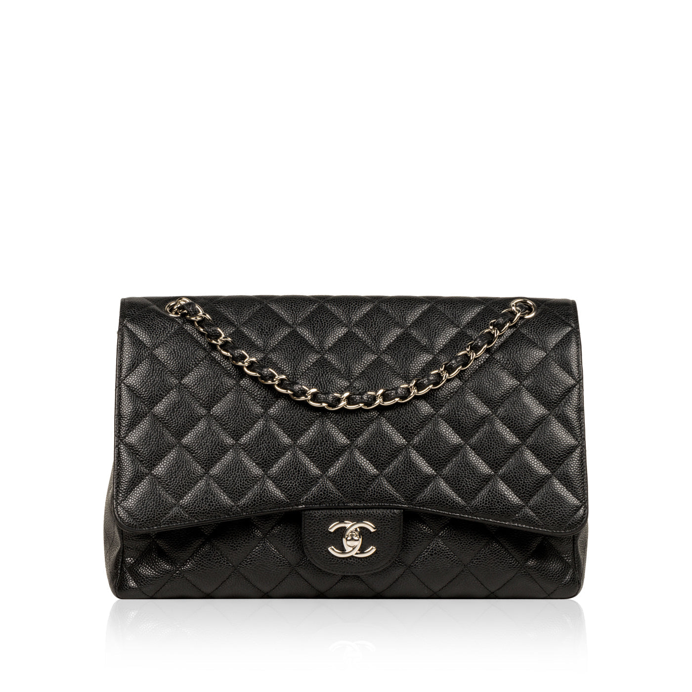 Chanel Classic Flap Caviar Black Shoulder Bag Style 58
