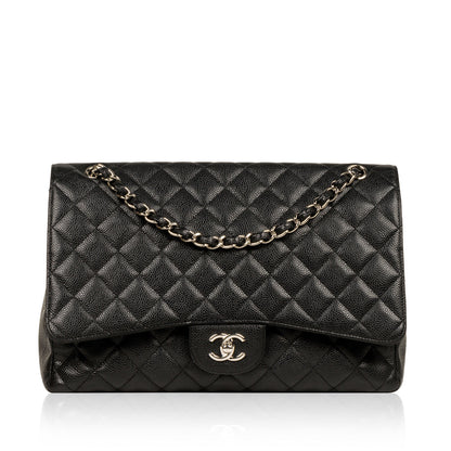Chanel Classic Flap Caviar Black Shoulder Bag Style 58