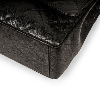 Chanel Classic Flap Caviar Black Shoulder Bag Style 58