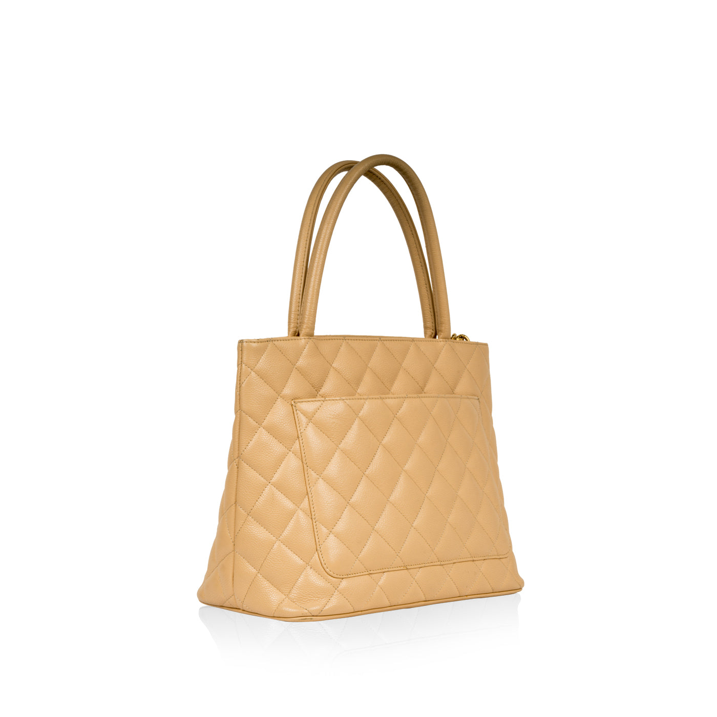 Chanel Medallion Caviar Gold Tote Bag
