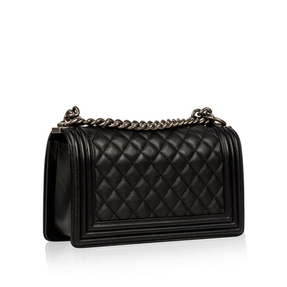 Chanel Boy Bag Caviar Black Shoulder Bag Style 7