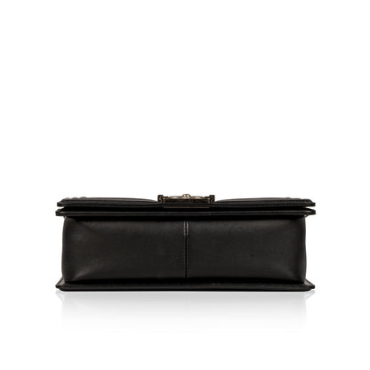 Chanel Boy Bag Caviar Black Shoulder Bag Style 7