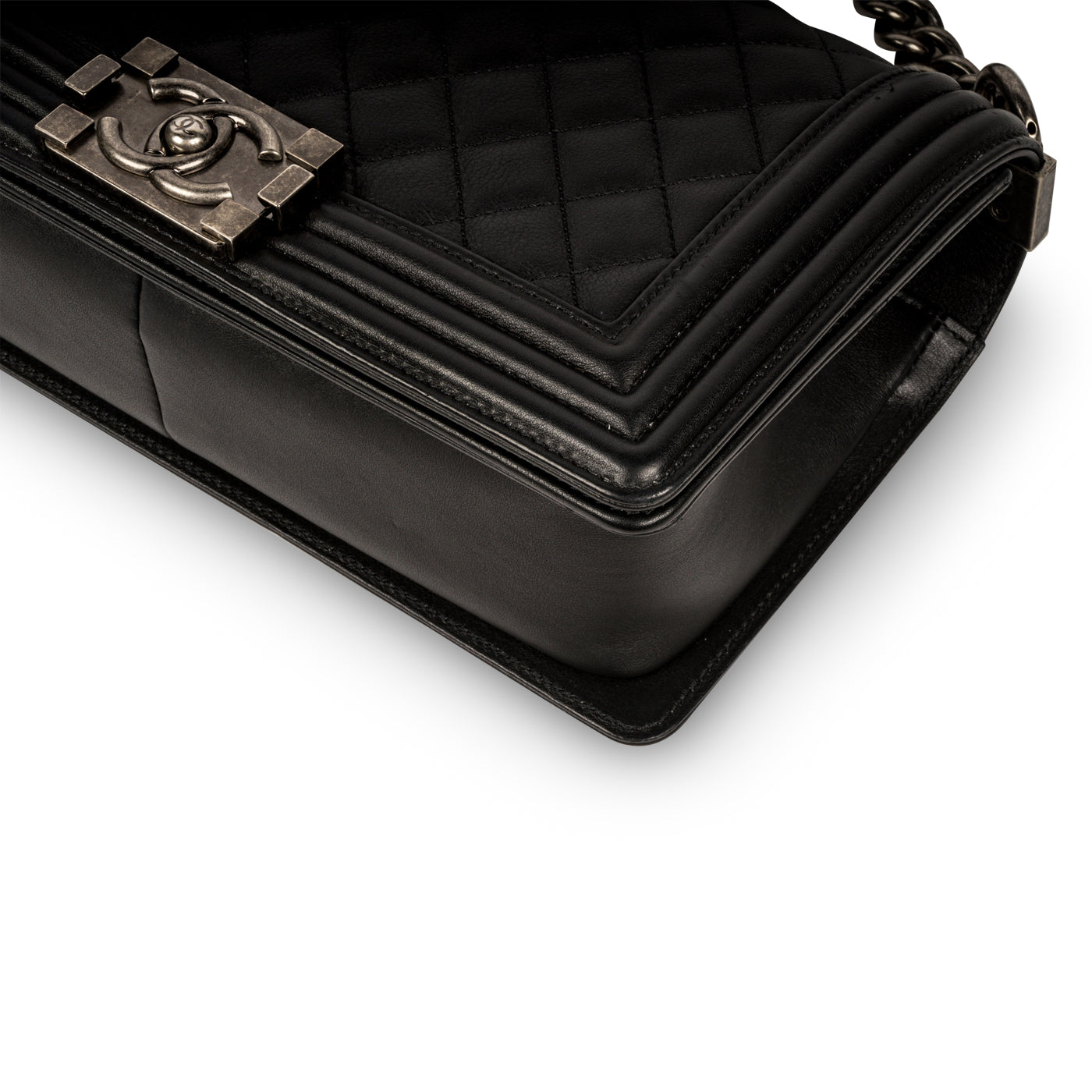 Chanel Boy Bag Caviar Black Shoulder Bag Style 7