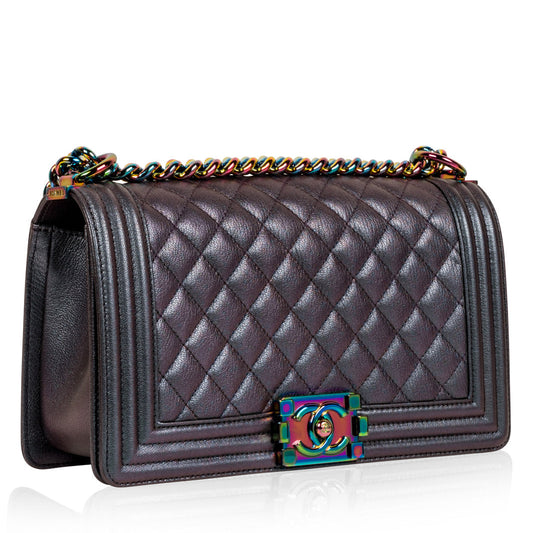 Chanel Boy Bag Leather Black Shoulder Bag Style 7