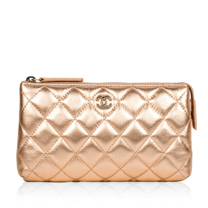 Chanel Timeless Quilted Black Clutch