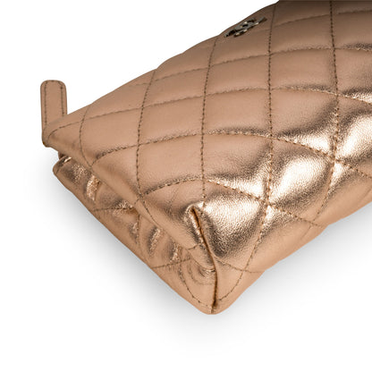 Chanel Timeless Quilted Black Clutch