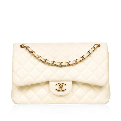 Chanel Classic Flap Lambskin Black Shoulder Bag Style 57