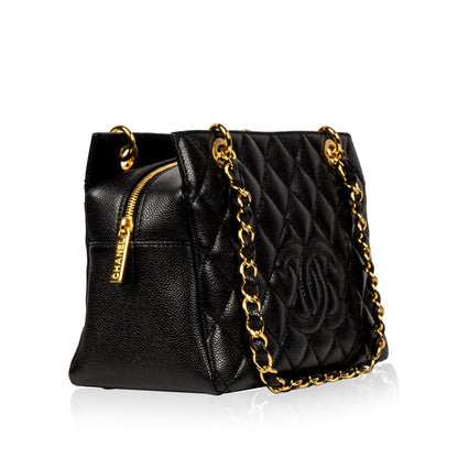 Chanel Timeless Caviar Black Tote Bag Style 52