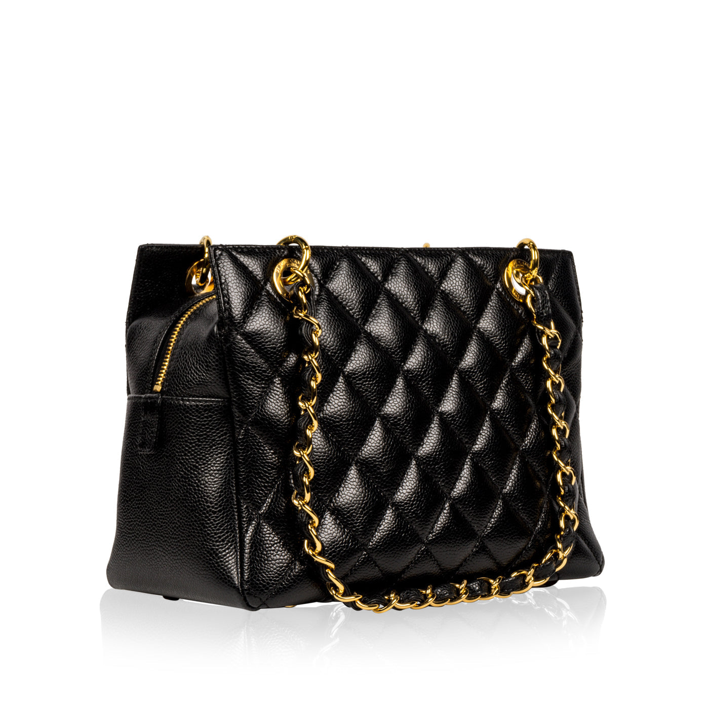 Chanel Timeless Caviar Black Tote Bag Style 52