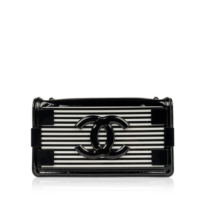 Chanel Boy Bag Patent Leather Black Shoulder Bag