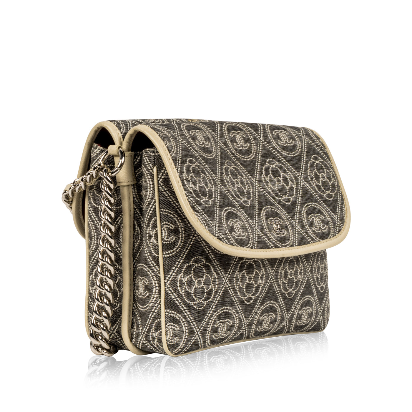 Chanel Camellia Fabric Double-Sided Bag