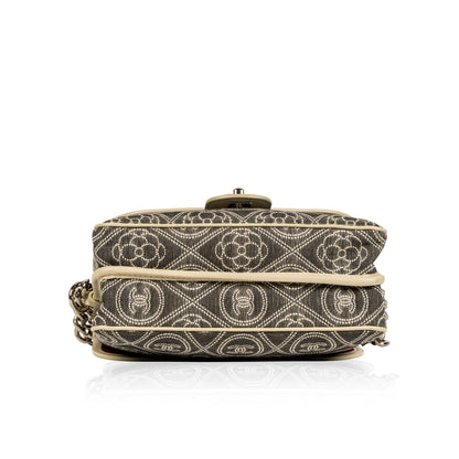 Chanel Camellia Fabric Double-Sided Bag
