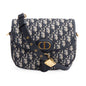 Christian Dior 2020 Blue Oblique Jacquard Medium Bobby Bag