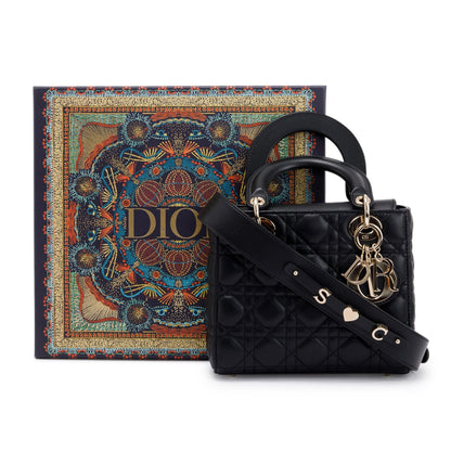 Christian Dior 2020 Small Black Lady Dior Bag