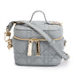 Christian Dior 2021 Grey Cannage Leather Micro Lady Dior Vanity Case