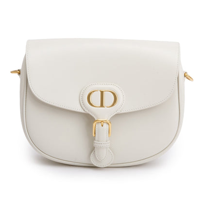 Christian Dior 2021 Latte Box Leather Medium Bobby Bag