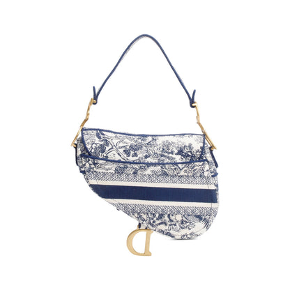 Christian Dior 2021 Toile de Jouy Medium Saddle Bag