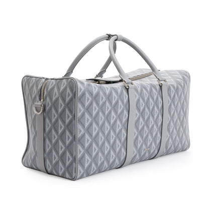 Christian Dior 2022 Gray CD Diamond Lingot 50 Duffle Bag