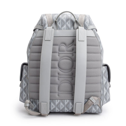 Christian Dior 2023 Grey Diamond Canvas Hit The Road Backpack
