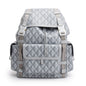 Christian Dior 2023 Grey Diamond Canvas Hit The Road Backpack