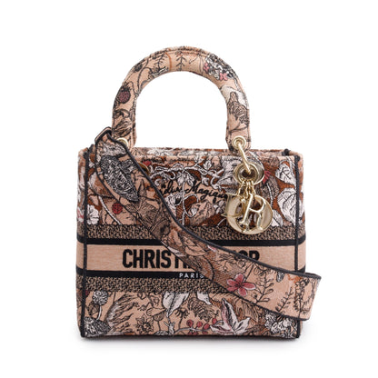 Christian Dior 2023 Jardin Magique Embroidery Medium Lady D-Lite Bag
