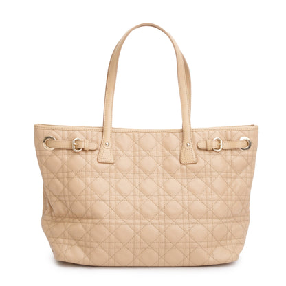 Christian Dior Beige Cannage Panarea Shopping Tote