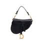Christian Dior Black Calfskin Leather Mini Saddle Bag