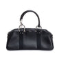 Christian Dior Black Leather Crystal Embellished Hardcore Bowling Bag