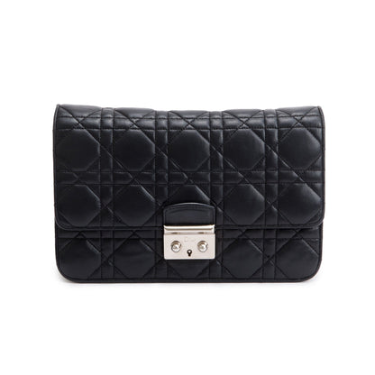 Christian Dior Black Leather Small Cannage Miss Dior Bag