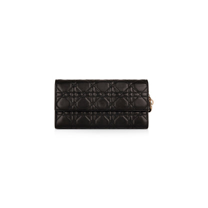 Christian Dior Cannage Croisiere Wallet on Chain