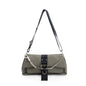 Christian Dior Grey Canvas Crystal Embellished Hardcore Shoulder Bag