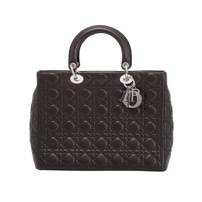 Christian Dior Large Leather Lady Dior Bag