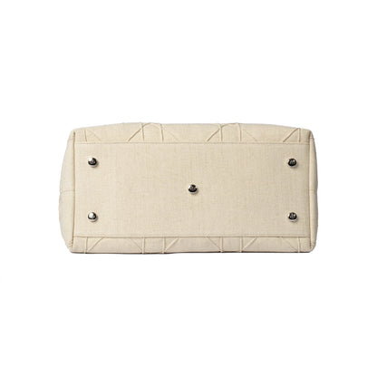 Christian Dior Limited Edition Canvas and Python Granville Bag