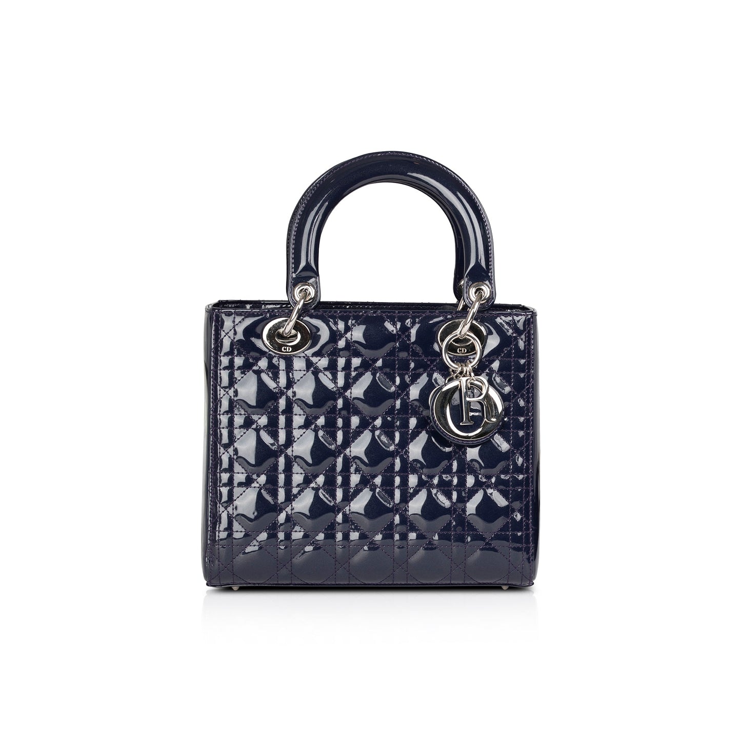 Christian Dior Medium Patent Leather Lady Dior Bag