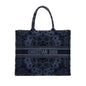 Christian Dior Navy KaleiDiorscopic Embroidery Large Book Tote