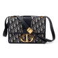 Christian Dior Navy Oblique 30 Montaigne Bag