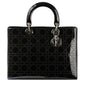 Christian Dior Patent Large Lady Dior Bag