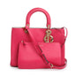 Christian Dior Pink Calfskin Leather Medium Diorissimo Tote
