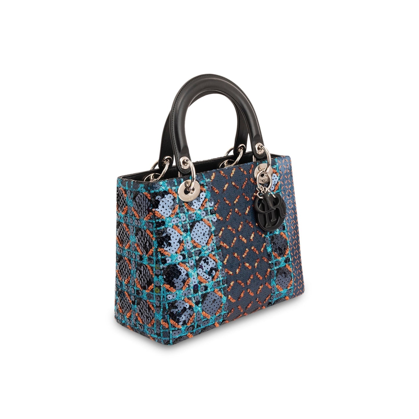 Christian Dior Sequin Medium Lady Dior Bag