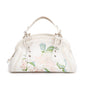 Christian Dior White Embroidered Calfskin Leather Small Detective Bag