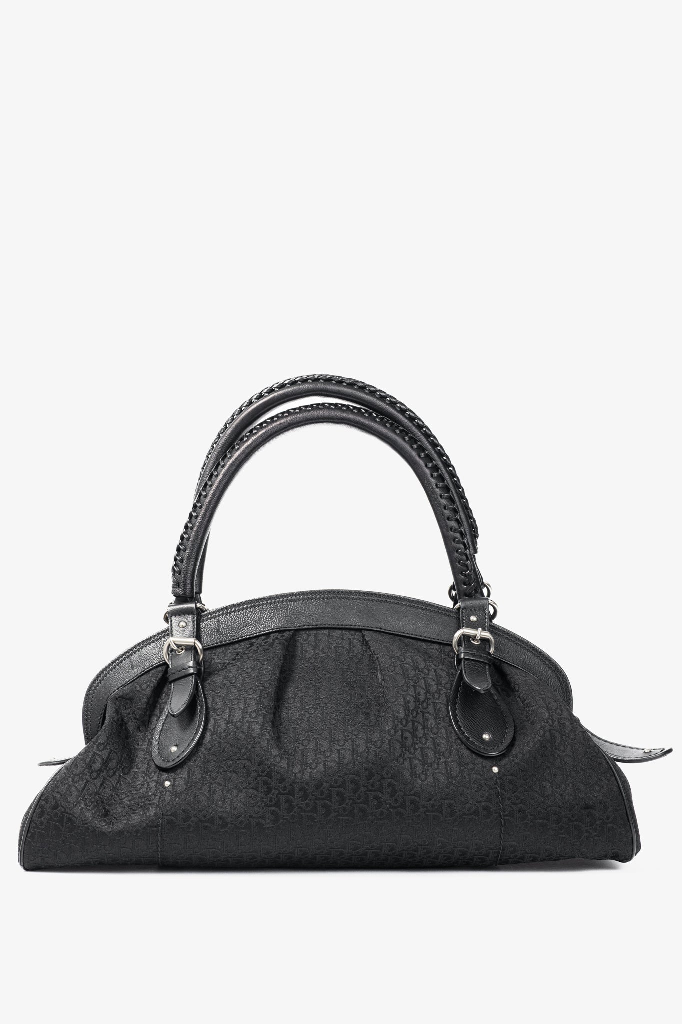 Dior Nylon Monogram Leather Canvas Handbag