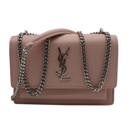 Saint Laurent Sunset Leather Red Shoulder Bag