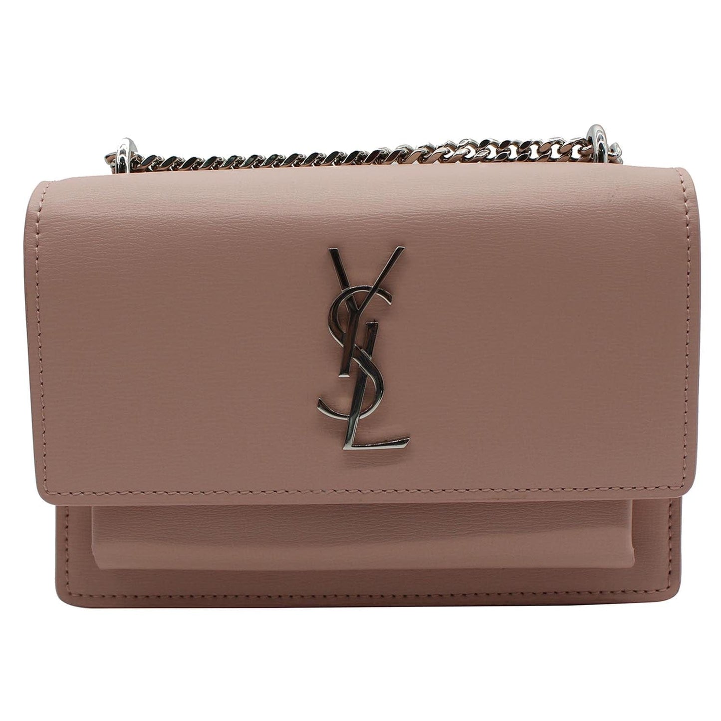 Saint Laurent Sunset Leather Red Shoulder Bag