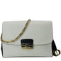 CHRISTIAN DIOR Diorling Medium Leather Shoulder Bag White/Black