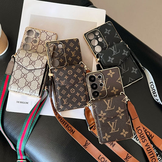 Crossbody LV Style Samsung Galaxy Phone Case