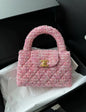 Chanel 24P Pink Tweed Kelly Gold Hardware