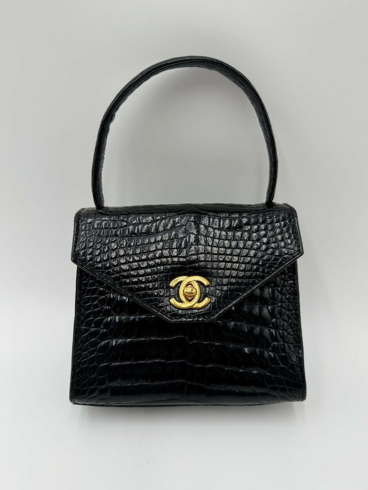 Chanel Exotic Crocodile Top Handle Bag