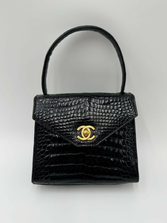 Chanel Exotic Crocodile Top Handle Bag