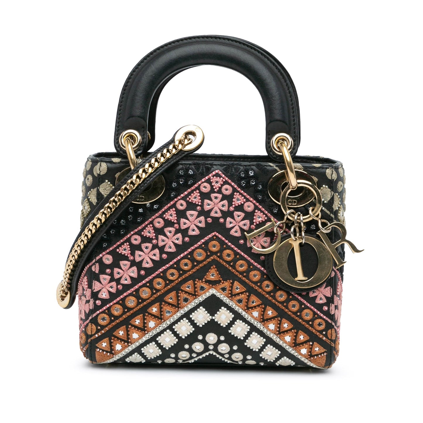 Dior Lady Dior Leather Mini Shoulder Bag